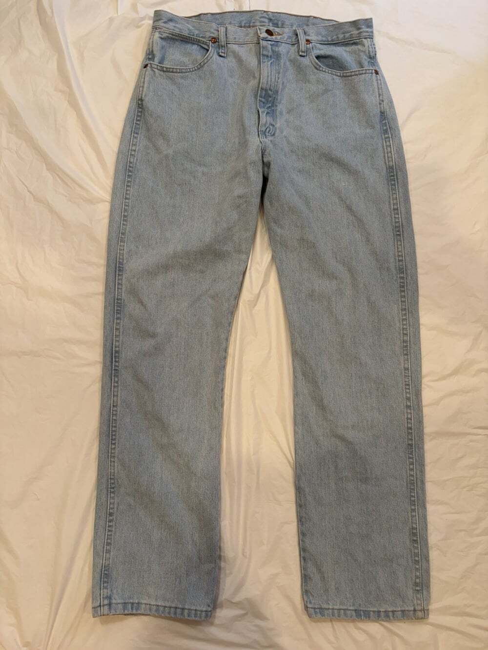 Wrangler  Vintage Jeans Men's 34x32" Blue Light Wash 1014MWZGH